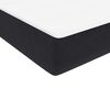vidaXL Boxspring met matras fluweel zwart 200x210 cm