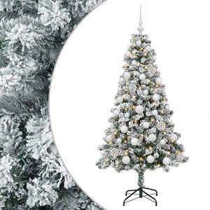vidaXL Kunstkerstboom met Ballen 120 cm 150 LED's Warmwit