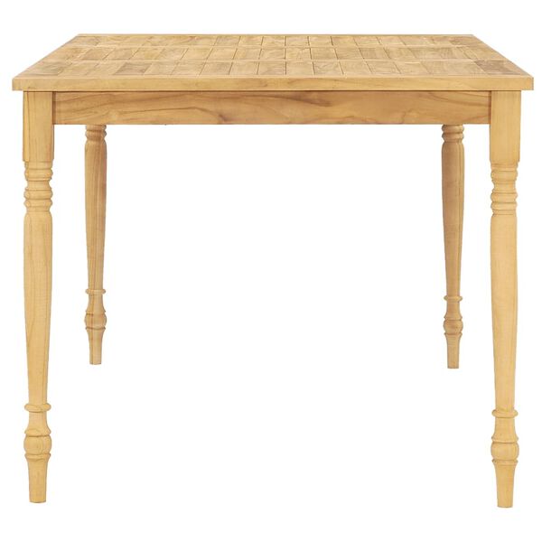 vidaXL 7-delige Tuinset met kussens massief teakhout