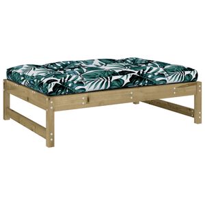 vidaXL Tuinvoetenbank 120x80 cm ge&iuml;mpregneerd grenenhout