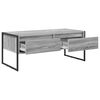 vidaXL Salontafel met lade Grijs Sonoma 100 x 46 x 40 cm Bewerkt hout