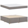 vidaXL Bedframe met matras Taupe 180 x 200 cm Stof