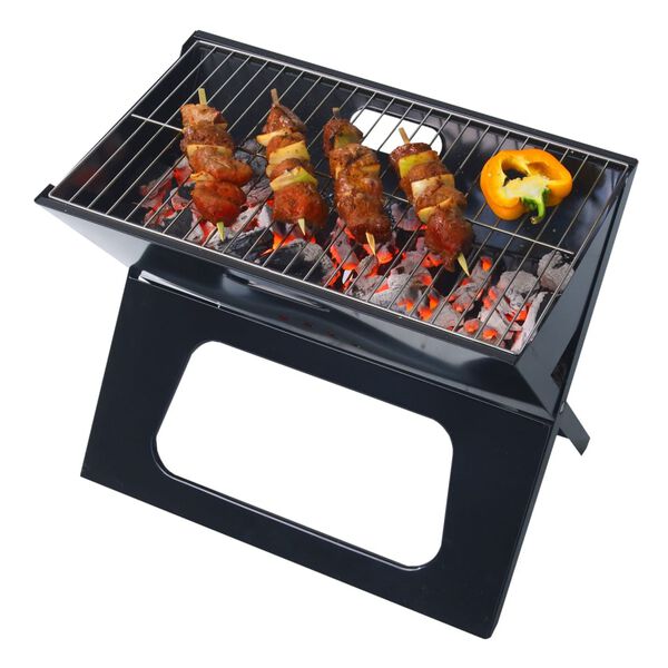 Practo Garden Barbecuegrill draagbaar zwart