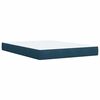 vidaXL Boxspring met matras fluweel blauw 160x200 cm