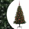 vidaXL Kunstkerstboom met Ballen 150 cm 150 LED's Warmwit