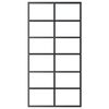 vidaXL Schuifdeur met beslag 102x205 cm aluminium en ESG-glas