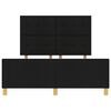 vidaXL Bedframe met hoofdeinde Zwart 160 x 200 cm Stof