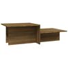 vidaXL Salontafel 111,5x50x33 cm bewerkt hout bruin eikenkleur