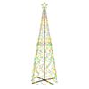 vidaXL Kegelkerstboom 500 LED's meerkleurig 100x300 cm