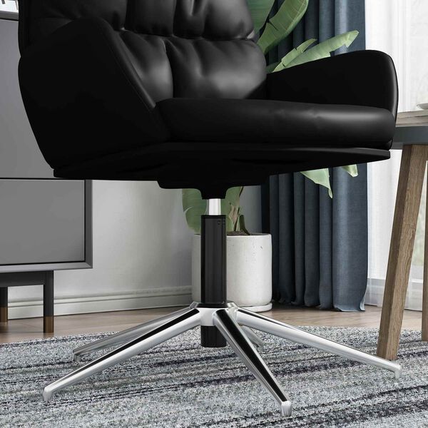 vidaXL Kantoorstoel gascilinder Zwart 14 cm IJzer