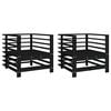 vidaXL Tuinstoelen 2 st massief grenenhout zwart