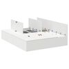 vidaXL Opbergbedframe met opslag Wit 150 x 200 cm Bewerkt hout