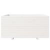 vidaXL Plantenbak 100x100x49,5 cm massief grenenhout wit