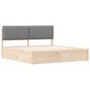 vidaXL Bedframe met Gevoerd Hoofdgedeelte Lichtgrijs 180 x 200 cm