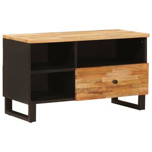 vidaXL TV-kast met lade Bruin 80 x 33,5 x 46 cm Massief Mango Hout