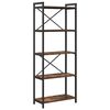 vidaXL Boekenkast 60 x 30 x 155 cm Bewerkt hout Gerookt eiken