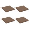 vidaXL 4-Piece Zitkussens SOEST 4 st 100% Polyester Taupe