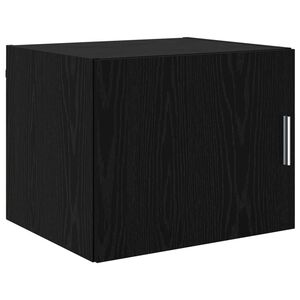 vidaXL Wandkast Zwart eiken 50 x 42.5 x 40 cm Bewerkt hout