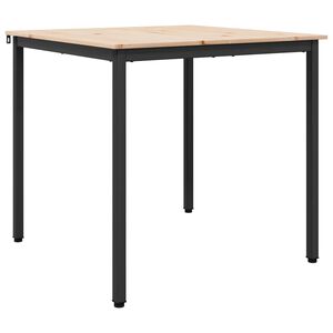 vidaXL Eettafel Naturel 80 x 80 x 75 cm Massief grenenhout