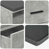 vidaXL Halbank met kussen met lade Beton Grijs 80 x 38 x 46 cm