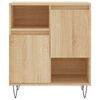 vidaXL Dressoir 60x35x70 cm bewerkt hout sonoma eikenkleurig