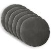 vidaXL Kussensloop 6 pcs HEERLEN Donkergrijs &Oslash; 60 cm Fluweel