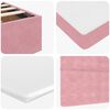 vidaXL Ottoman bed met matras 100x200 cm fluweel roze