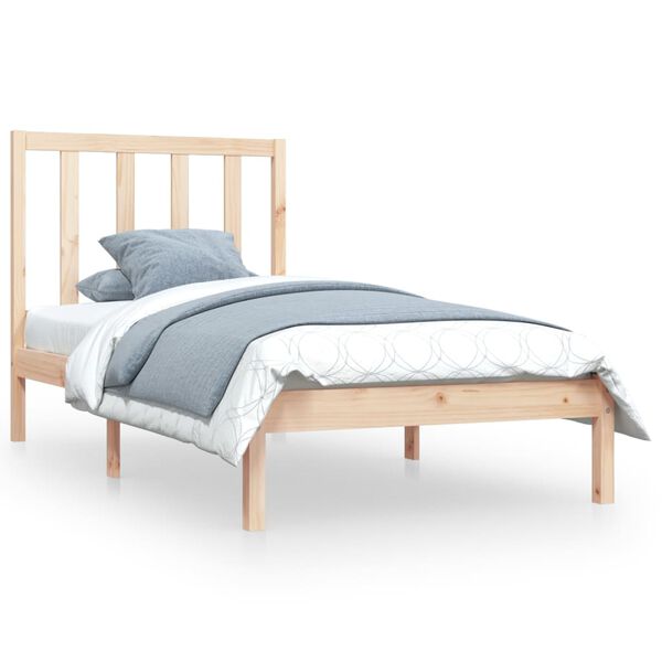 vidaXL Bedframe massief grenenhout 90x200 cm