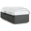 vidaXL Bedframe zonder matras 90x190 cm stof donkergrijs