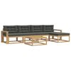 vidaXL Buiten bankenset 6 st Wit en antracietkleurig Polyester