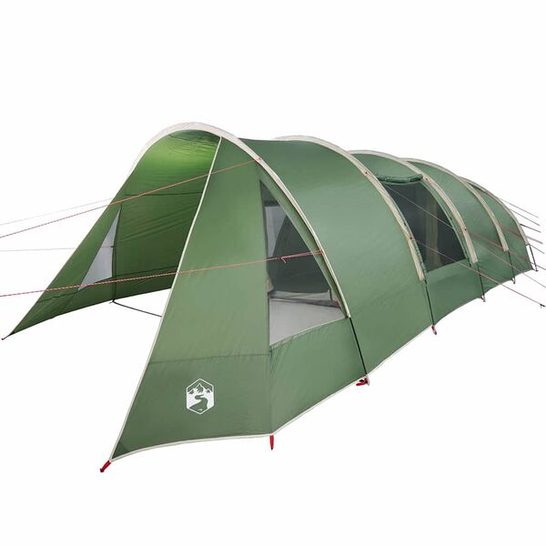 vidaXL Tunneltent met dak met opslag Groen en Wit 778 x 356 x 210 cm
