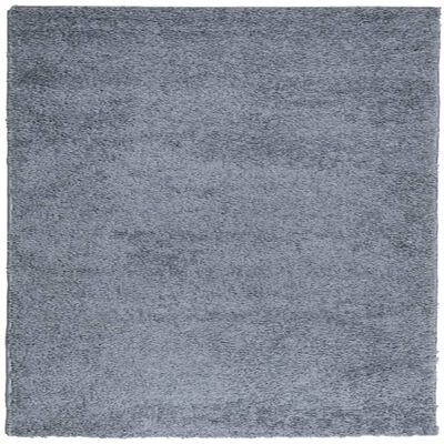 vidaXL Vloerkleed PAMPLONA shaggy hoogpolig modern 120x120 cm blauw