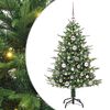 vidaXL Artificial Pre-lit Kerstboom met Ballenset Groen 120 cm