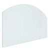 vidaXL Vuurplaats Glazen Plaat Doorzichtig 80 x 50 cm Glas