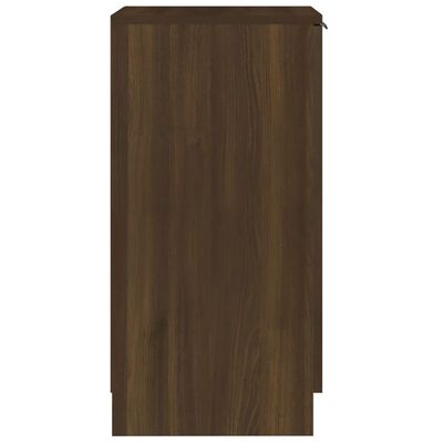 vidaXL Schoenenkast 30x35x70 cm bewerkt hout bruineikenkleurig