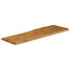 vidaXL Tafelblad met natuurlijke rand 110x40x3,8 cm massief mangohout