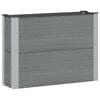 vidaXL Verhoogde plantenbak Grijs 100 x 30 x 72 cm WPC en Aluminium