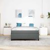 vidaXL Boxspringbed met matras Donkergrijs 140 x 190 cm Stof