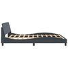 vidaXL Bedframe "Dover" 180x200 cm fluweel donkergrijs