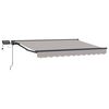 vidaXL Handmatige Luifelhouder met LED's 3,5 x 2 m