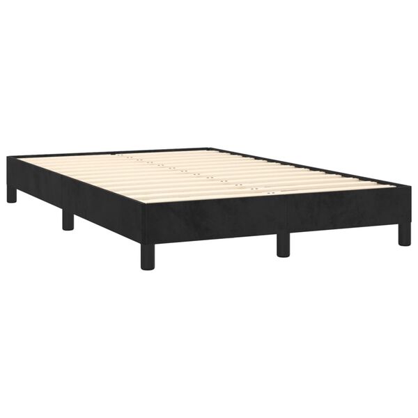 vidaXL Bedframe zonder matras 120x190 cm fluweel zwart