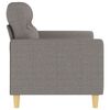 vidaXL Tweezitsbank 120 cm stof taupe