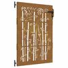 vidaXL Tuinpoort 85 x 125 cm Poedergecoat staal Zwart Vergrendelbaar