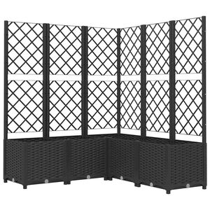 vidaXL Tuin Zwart 120 x 120 x 136 cm