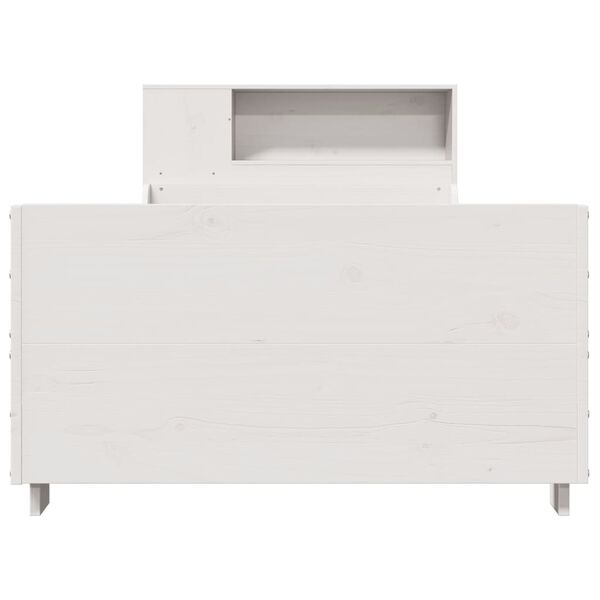 vidaXL Bedframe zonder matras massief grenenhout wit 90x190 cm