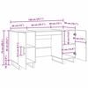 vidaXL Bureau met plank Oud hout 140 x 50 x 75 cm Bewerkt hout