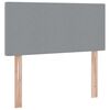 vidaXL Opbergbed met matras Lichtgrijs 90 x 190 cm Bewerkt hout