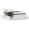 vidaXL Bedframe met hoofdeinde zonder matras 90x200 cm wit