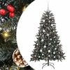 vidaXL Kunstkerstboom met 150 LED Groen 120 cm PVC en Plastic en Staal