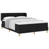 vidaXL Boxspringbed met matras met hoofdeinde Zwart 140 x 200 cm Stof